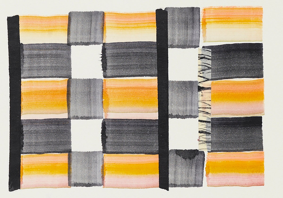 Una de las acuarelas de Juan Uslé