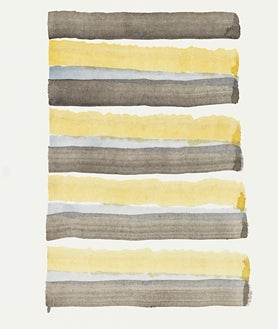 Imagen secundaria 2 - En las imágenes, distintos papeles de Juan Uslé de su exposición en Santillana del Mar