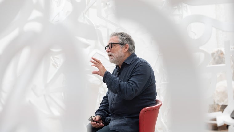 Jaume Plensa, durante la entrevista con ABC Cultural
