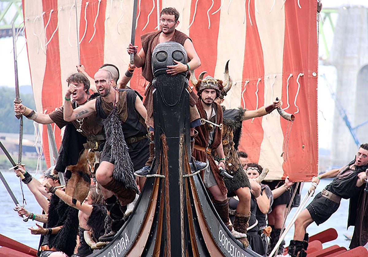 Una imagen del desembarco vikingo