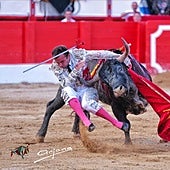 Damián Castaño reparece con una cornada fresca y desafía a la medicina con un miura antiguo