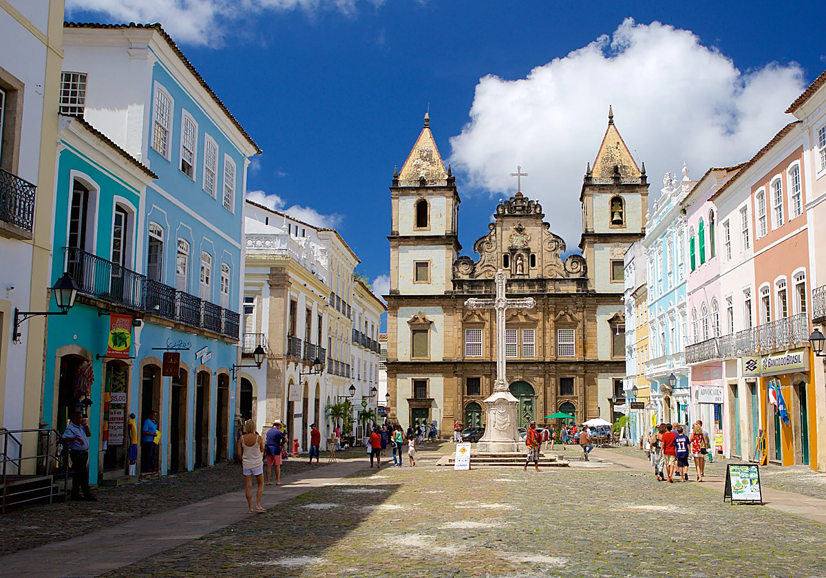 Pelourinho, barrio de la ciudad de Salvador, capital del Estado de Bahía, Brasil