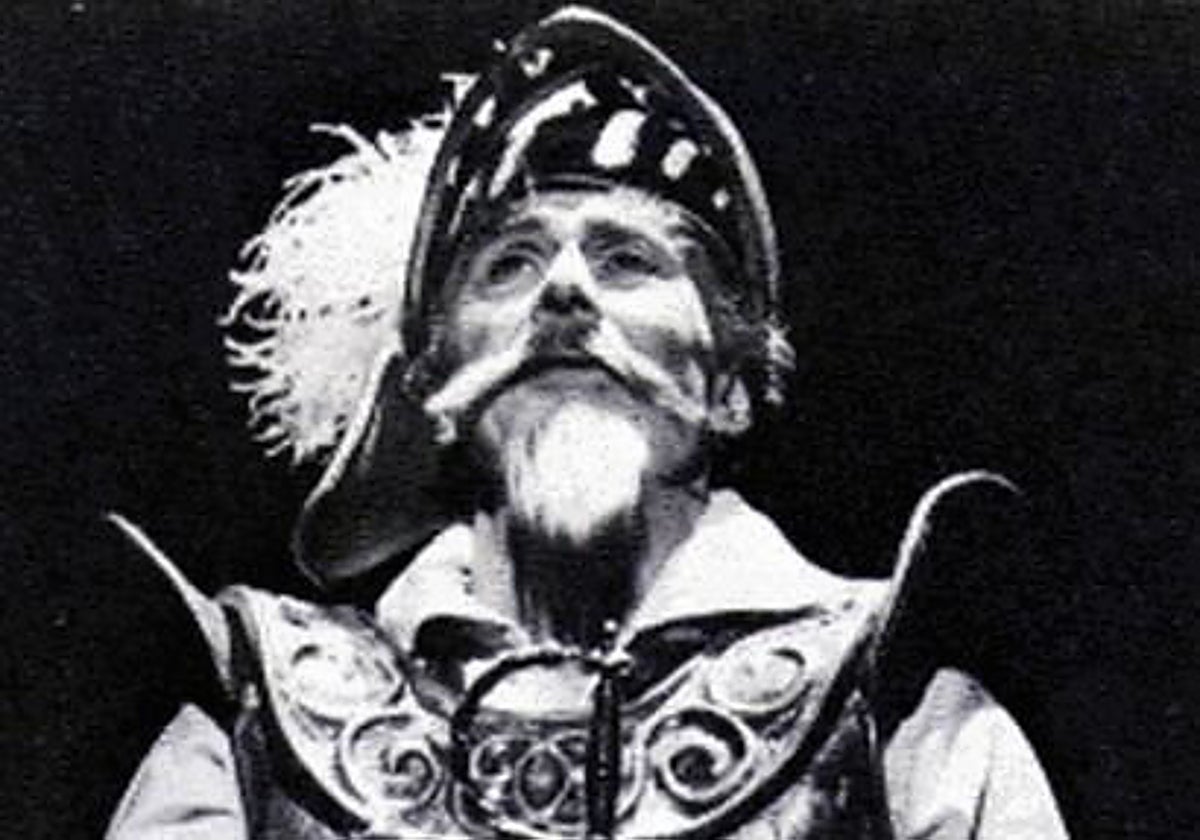 Richard Kiley como Don Quijote en 'Man of La Mancha'