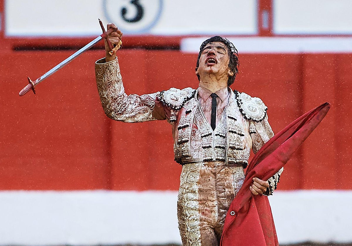 Marco Pérez, en su heroica tarde del pasado año en Santander