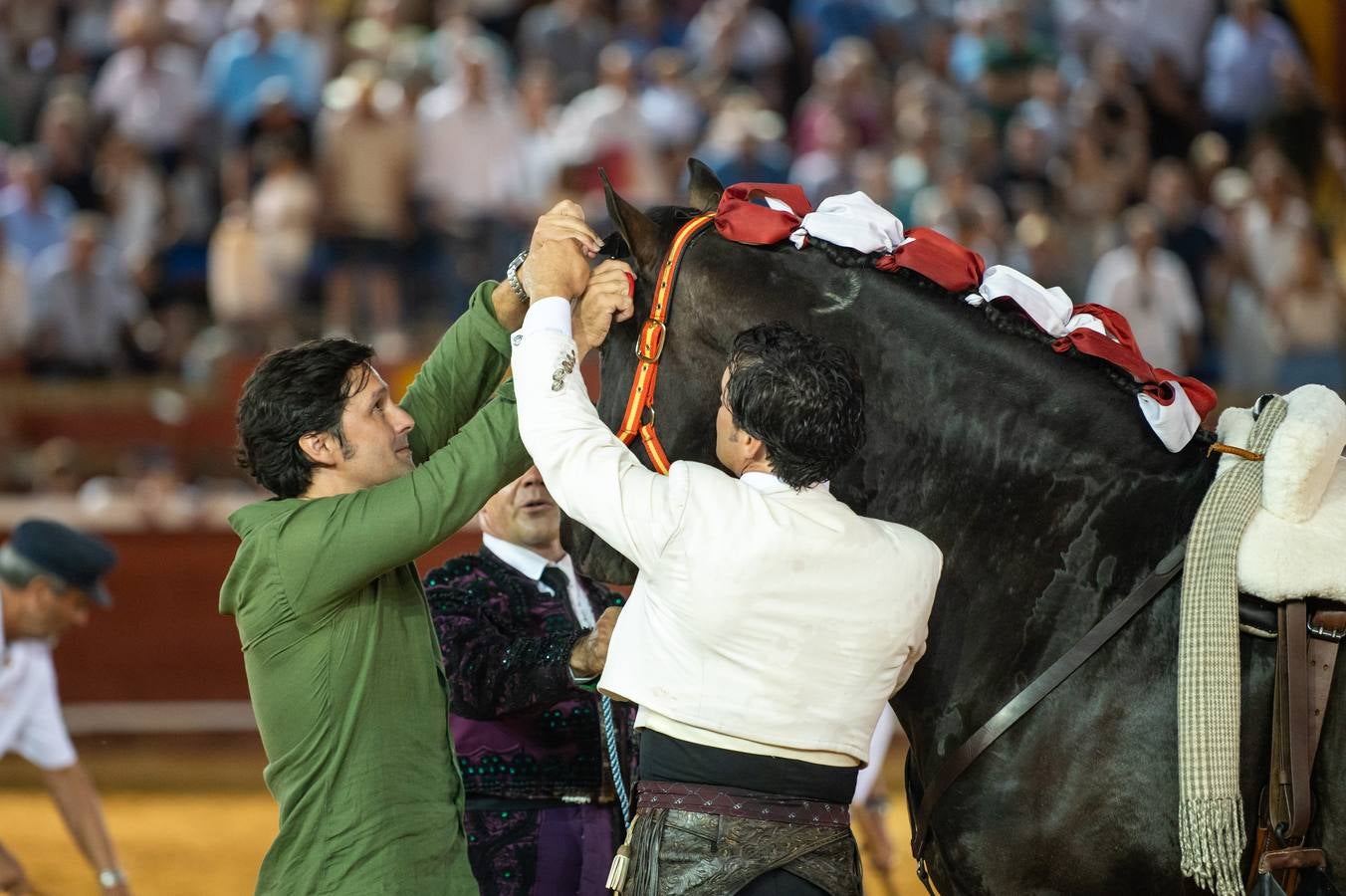 Sergio Galán, Diego Ventura y Andrés Romero pusieron en pie a los tendidos de La Merced