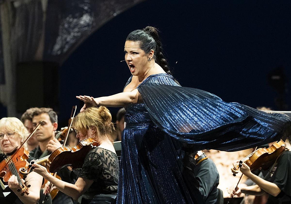 Anna Netrebko, en un momento de 'Nabucco'