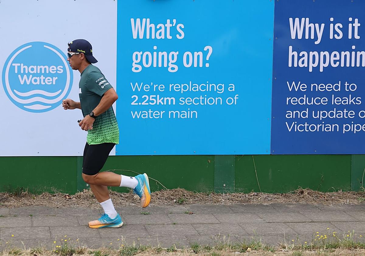 Un runner, en acción