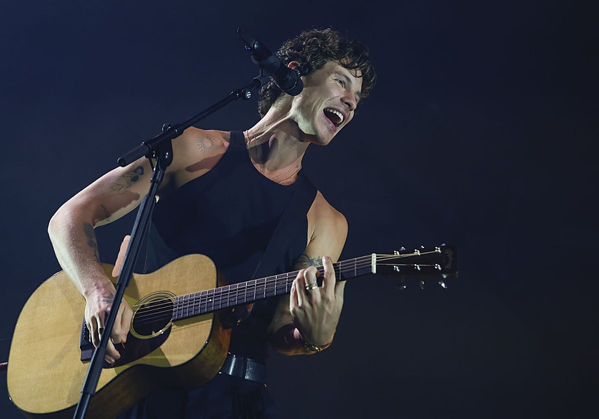 Shawn Mendes en su concierto en Madrid