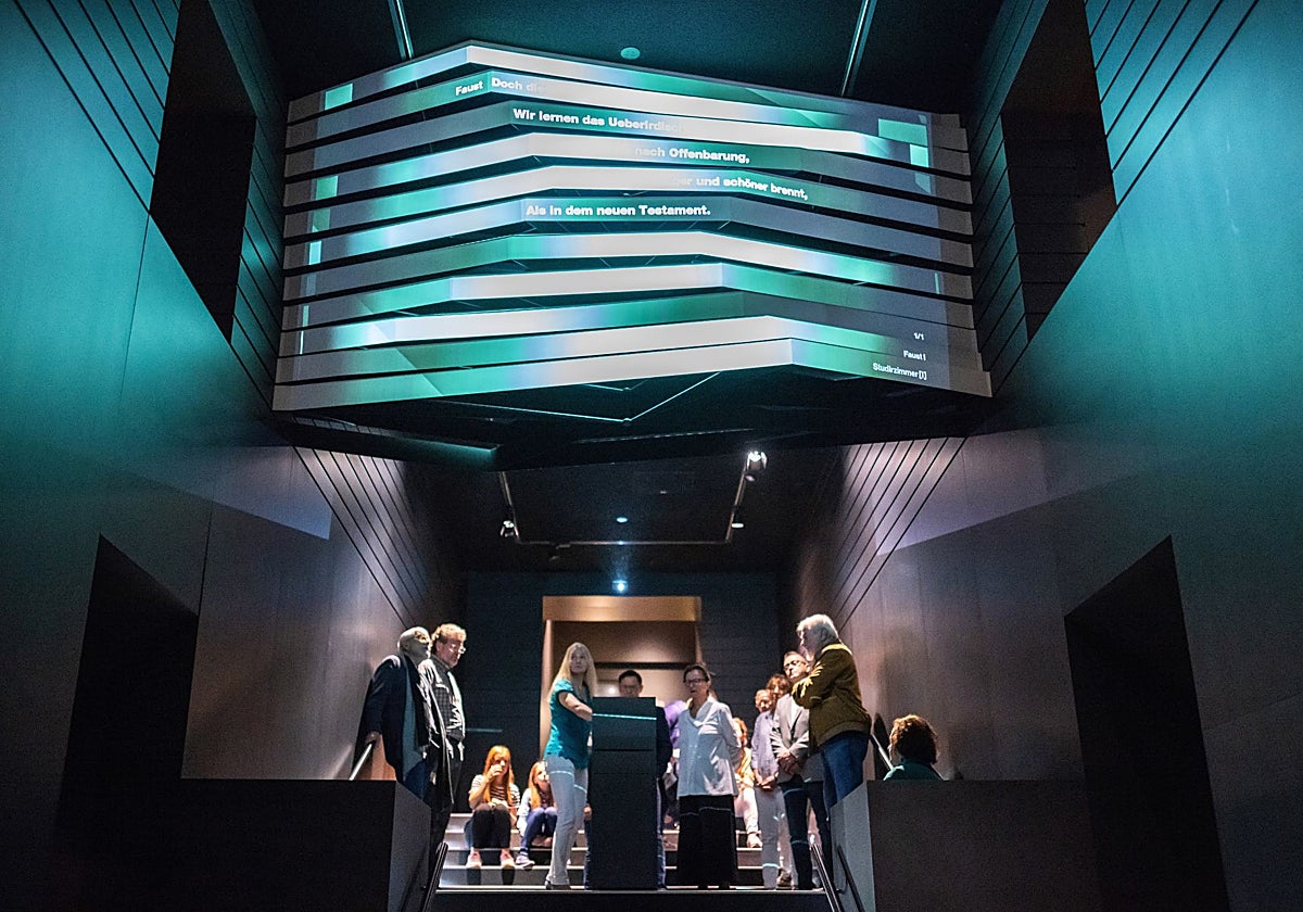 Un aspecto de la exposición dedicada a Goethe en el Museo Nacional de Weimar