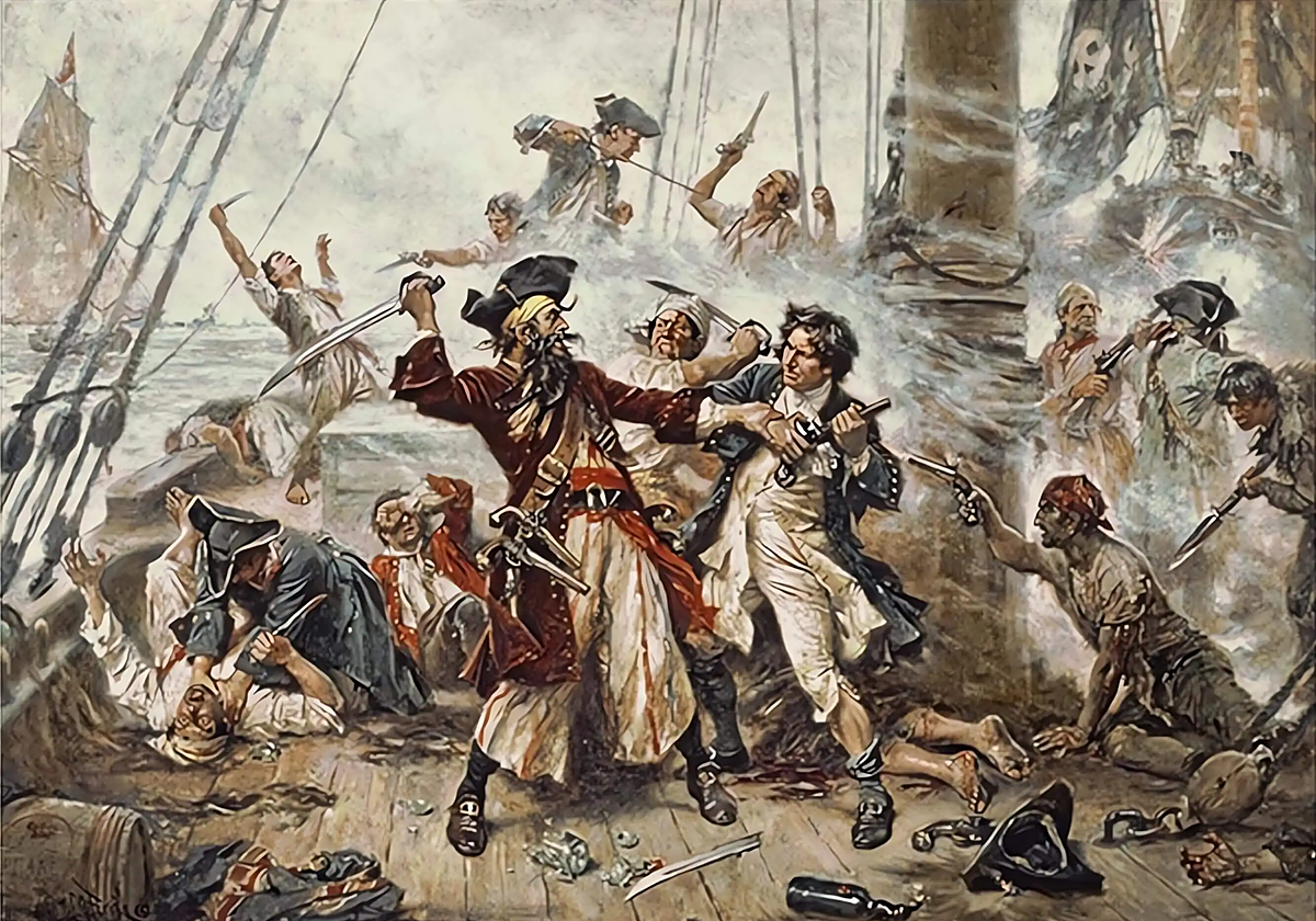 Corsarios en un abordaje