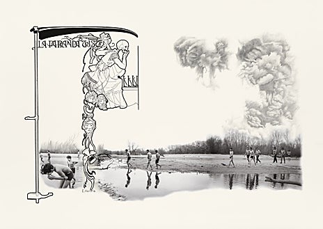 Imagen secundaria 1 - Tres obras del Archivo de ABC intervenidas por Sara Quintero, presentes en la exposición