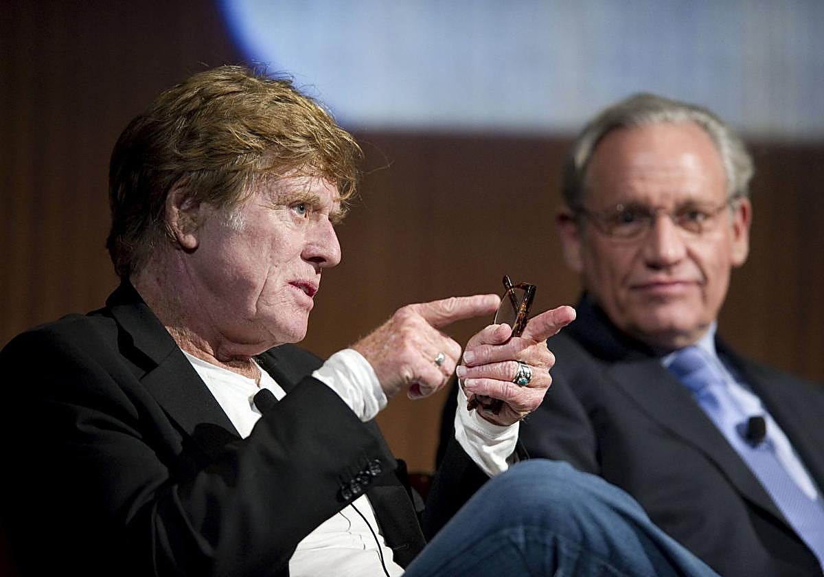 Robert Redford y Bob Woodward