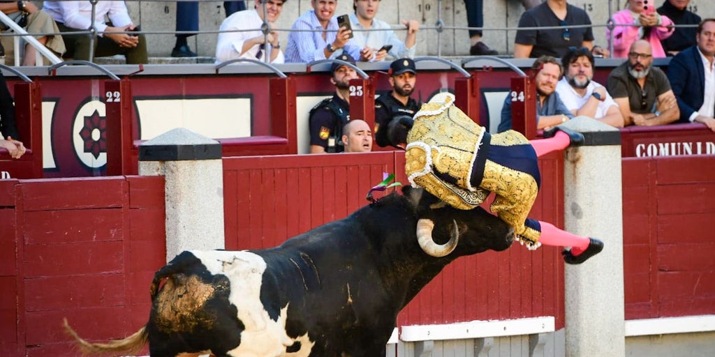 Serafín Marín sufre una cornada de 30 cm en Las Ventas y Luis Gerpe se reivindica en un complicado desafío