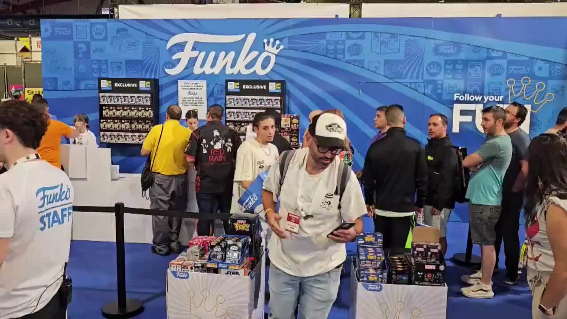 Largas colas para adquirir funkos edición limitada en la San Diego Comic-Con Málaga