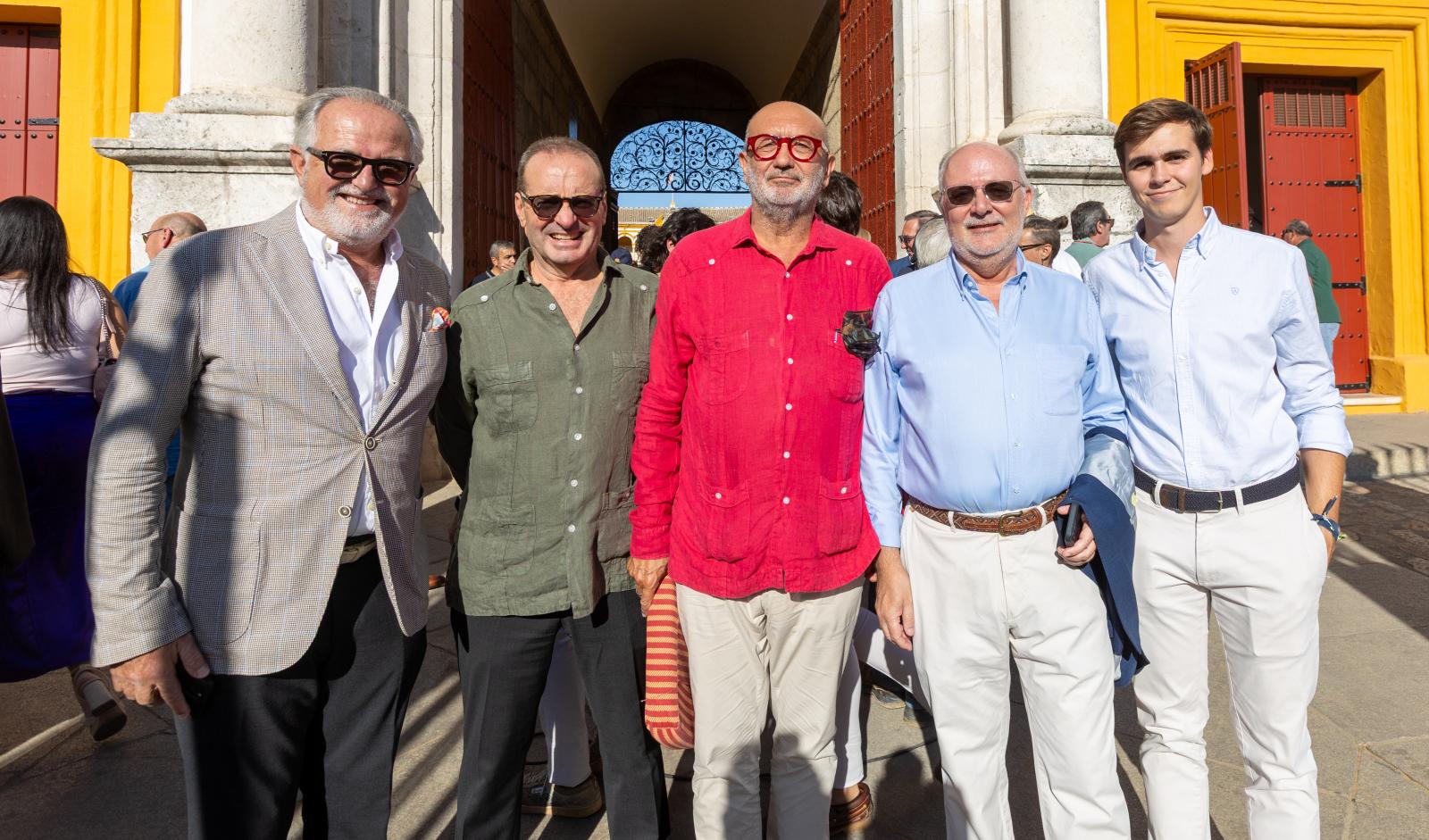 Joaquín Morón, José Alba, Manuel Marchena, Alberto Marina y Álvaro Marina
