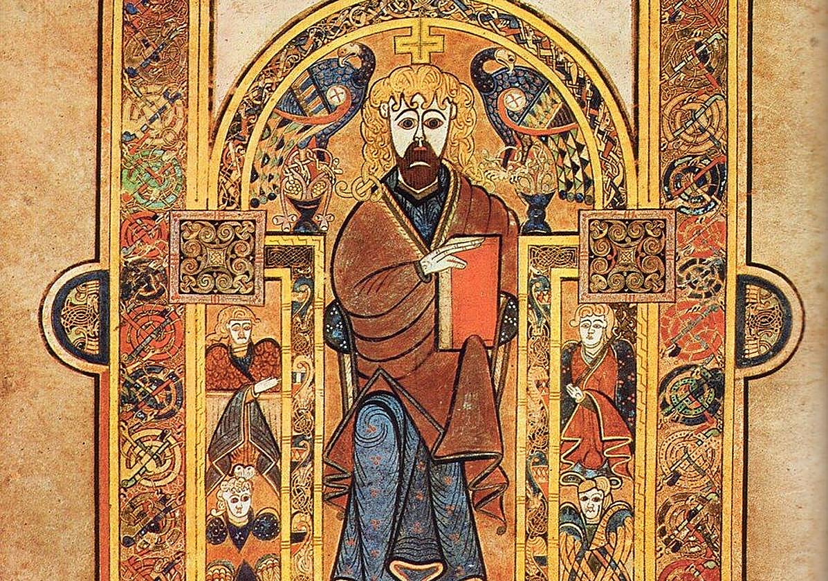 Una de las ilustraciones del Libro de Kells