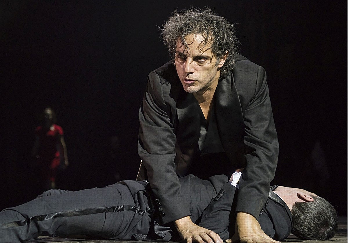 Joaquín Furriel, en una escena de la obra