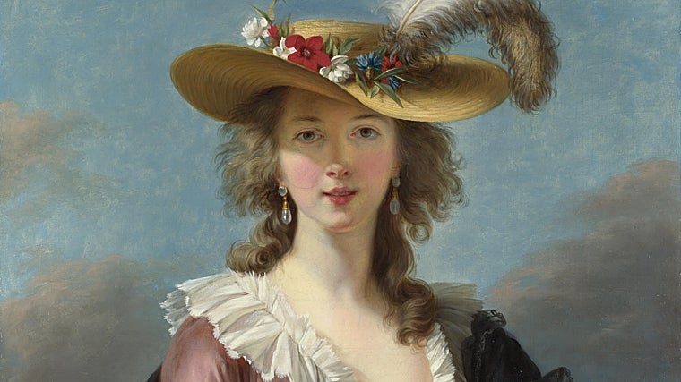 'Autorretrato con sombrero de paja'. Detalle