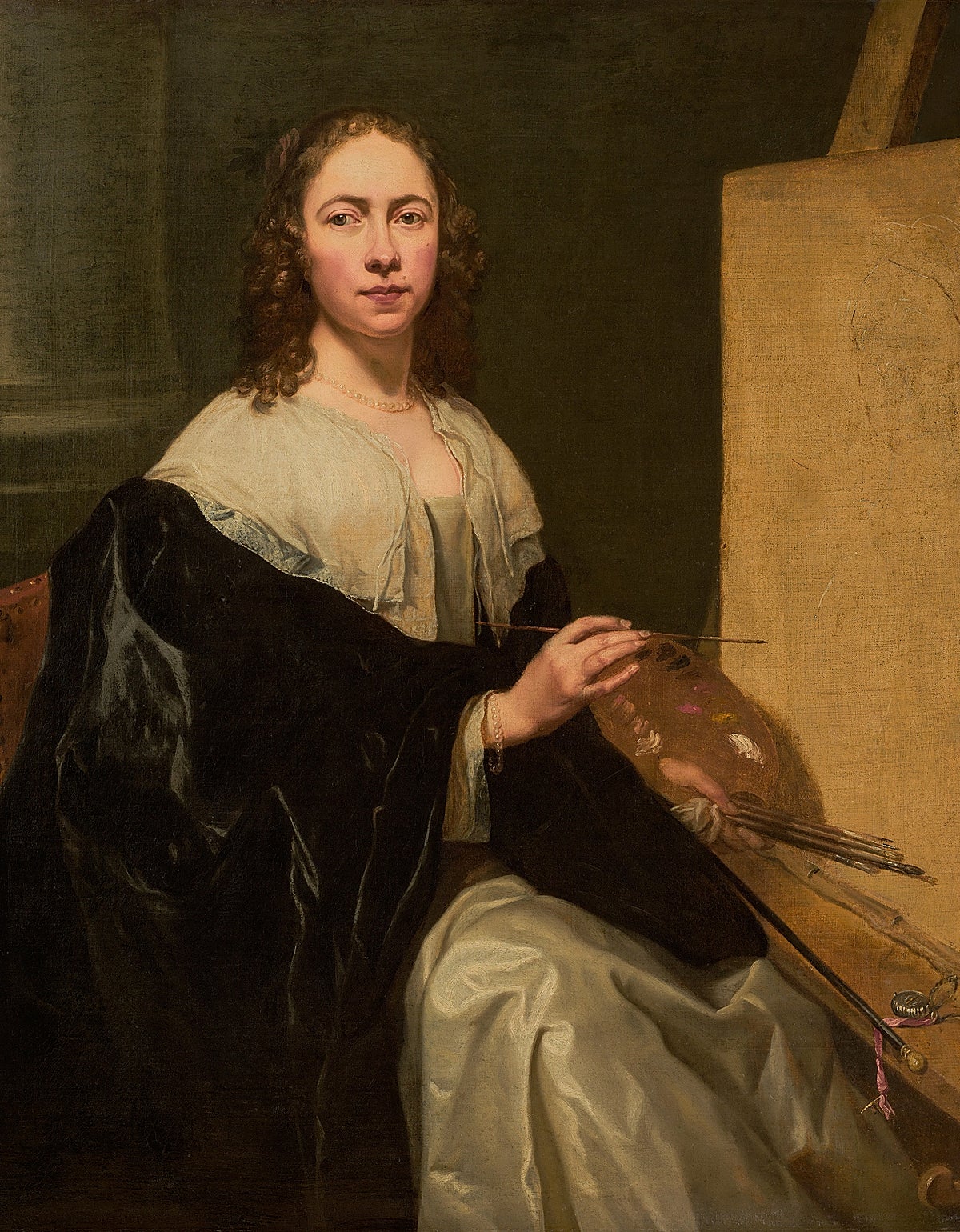 Michaelina Wautier. 'Autorretrato', c. 1650. Colección privada