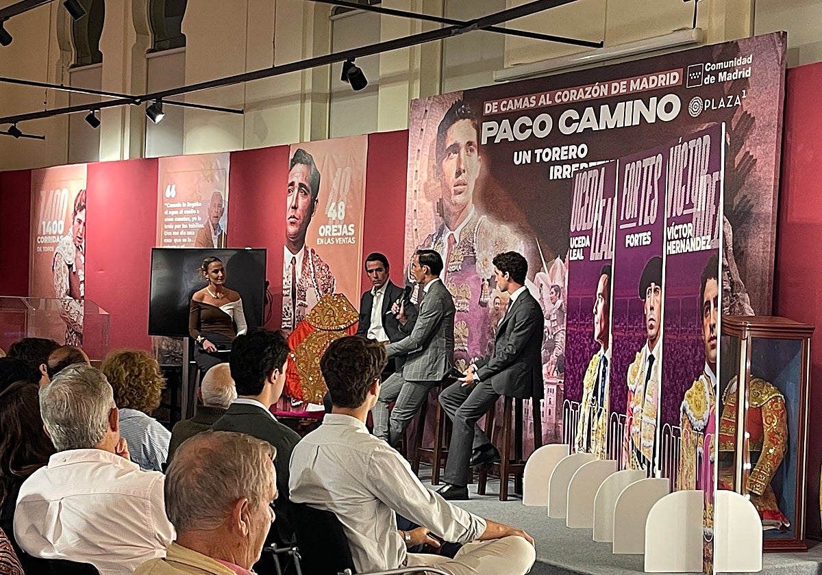 Uceda, Fortes y Hernándes, en la Sala Bienvenida de Las Ventas