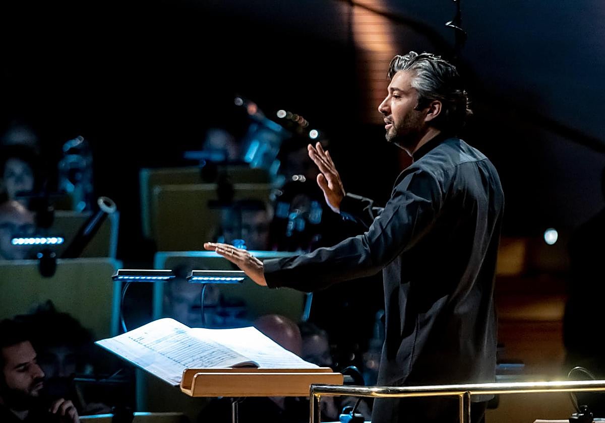 David Afkham al frente de la Orquesta Nacional de España