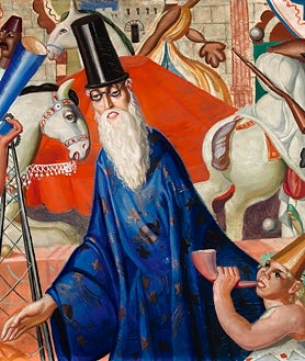 Imagen secundaria 2 - Arriba, 'La verbena', del Museo Reina Sofía. Sobre estas líneas, a la izquierda, 'Kermesse, del Centro Pompidou de París. A la derecha, 'El Mago / Pim Pam Pum', del Art Institute de Chicago. Detalle