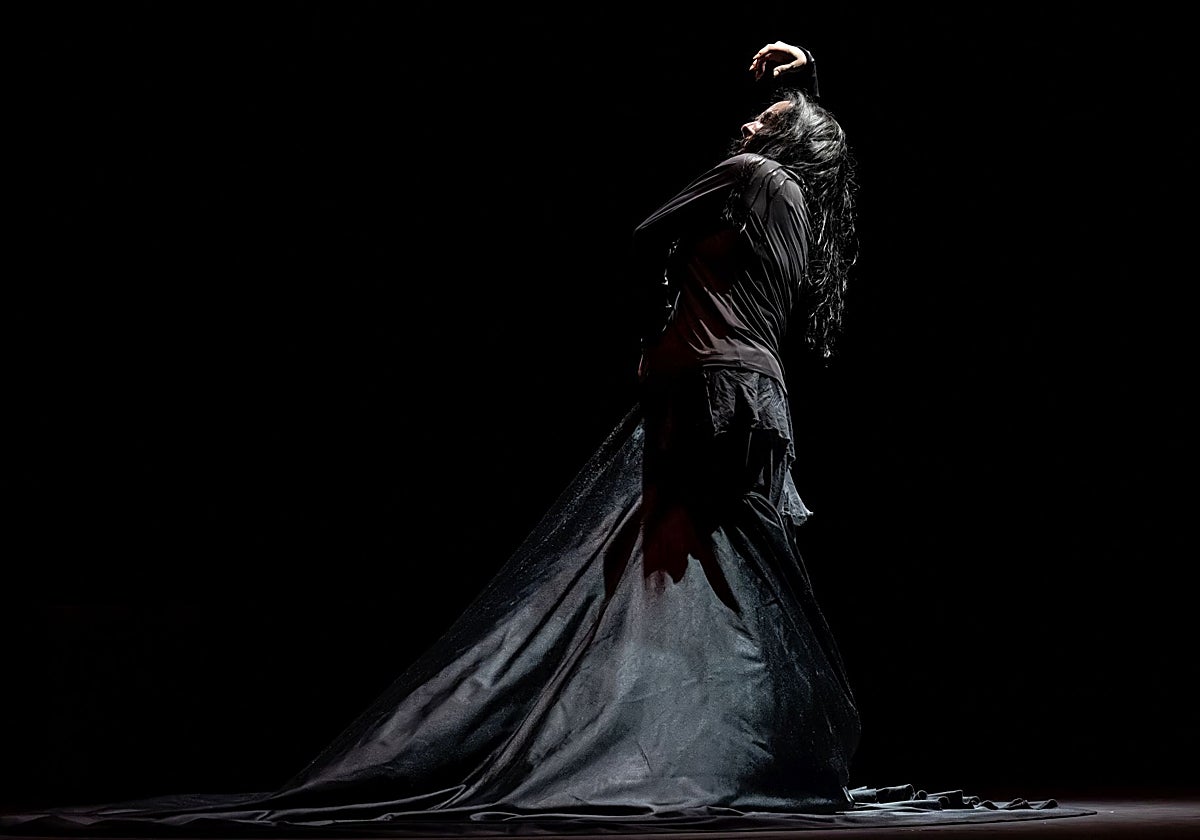 Eva Yerbabuena, durante uno de los ensayos de 'Medea'