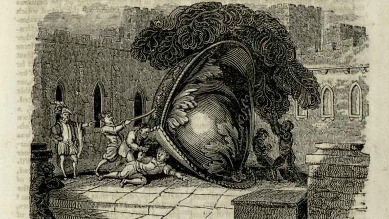 Una de las ilustraciones de 'El castillo de Otranto'