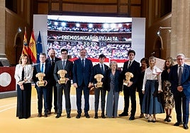 El presidente de Aragón reivindica la Fiesta como «arte, historia, economía y defensa de la España rural» en la entrega de los premios Nicanor Villalta