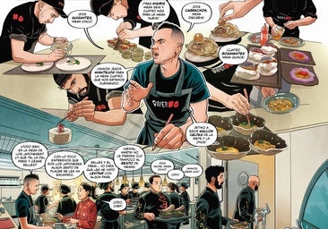 Dabiz Muñoz, emplatado en cómic y convertido en un Tintín con cresta