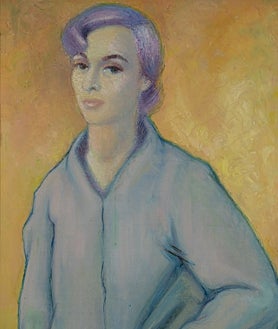 Imagen secundaria 2 - De arriba abajo, montaje de 'Disputa y pausa'; 'Fernte bar y salón de lectura' (1954), de José Martínez Peris; y 'Joven pálida', de ángeles Ballester