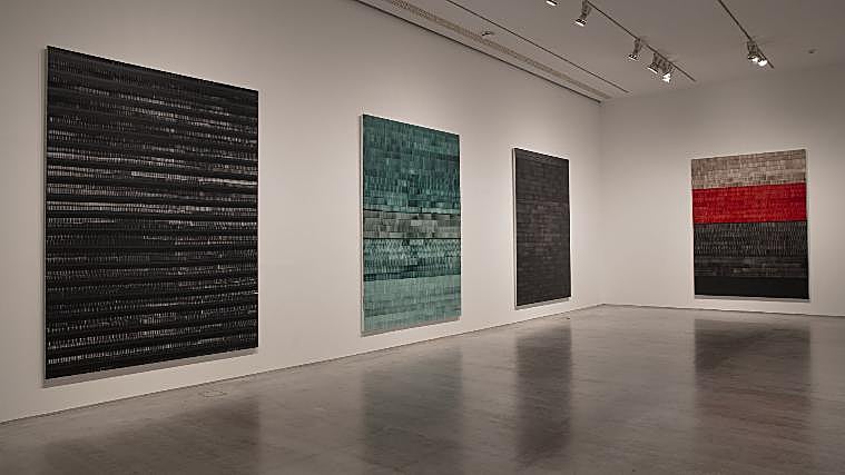 Pinturas de Juan Uslé, en una de las salas Nouvel del Reina Sofía