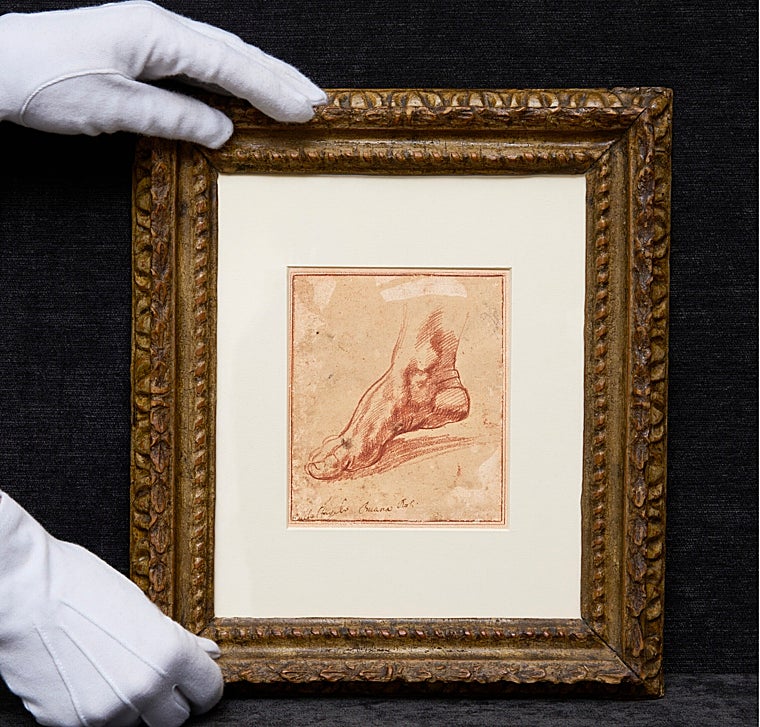 El dibujo de Miguel Ángel se exhibirá en Londres y en Nueva York antes de su subasta el 5 de febrero