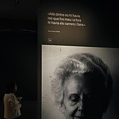 Imagen en primer término de Mercè Rodoreda