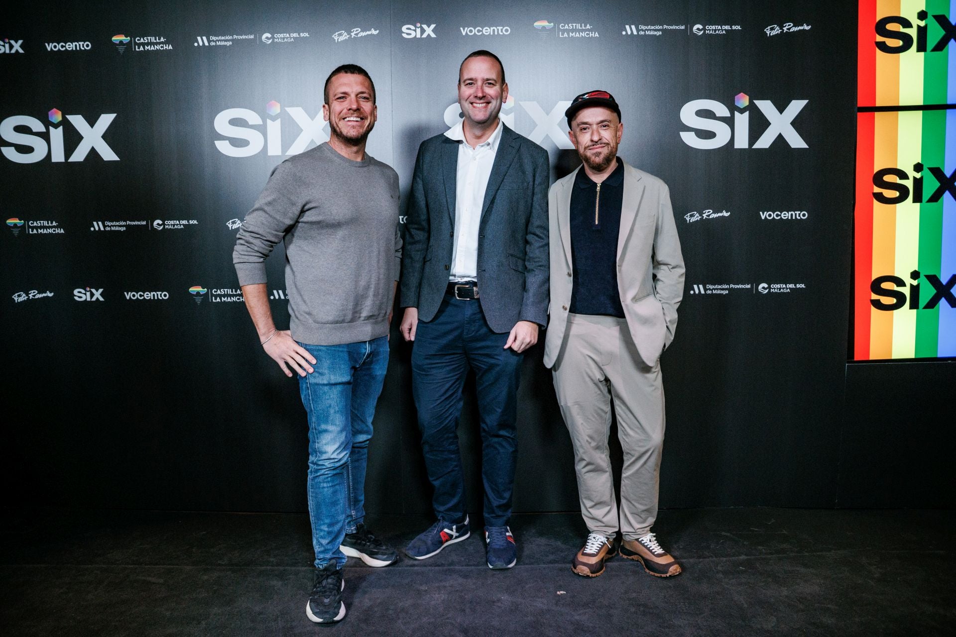 Javier Gasbas; Jorge Gallardo, director de Espejo Público; y Armando Gallego, productor de Séptima Media.