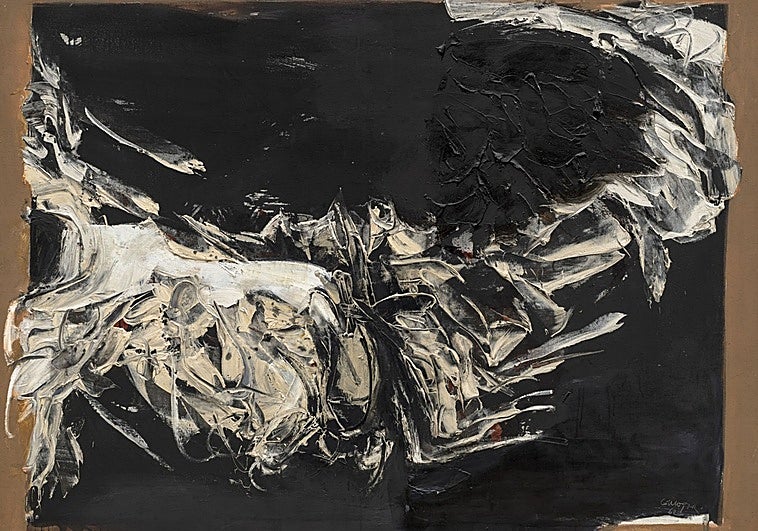 'Huellas. Huellas (Pinturas 1958-1962)' de Rafael Canogar: regreso a las esencias del fundador de El Paso