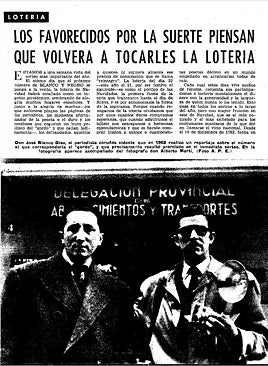 Image - José Blanco Díaz and photographer Alberto Martí, in a report “Blanco y Negro” from 1957