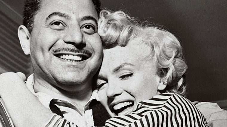 Sam Shaw con Marilyn Monroe en los estudios de la 20th Century Fox en Los Ángeles en 1954