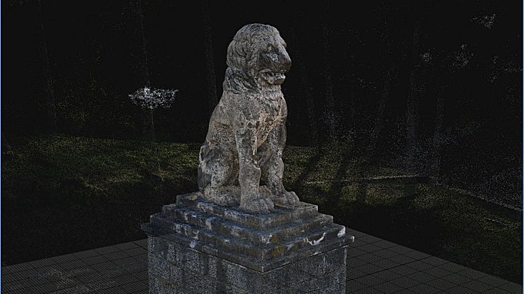 Reconstrução virtual da figura de Anfípolis