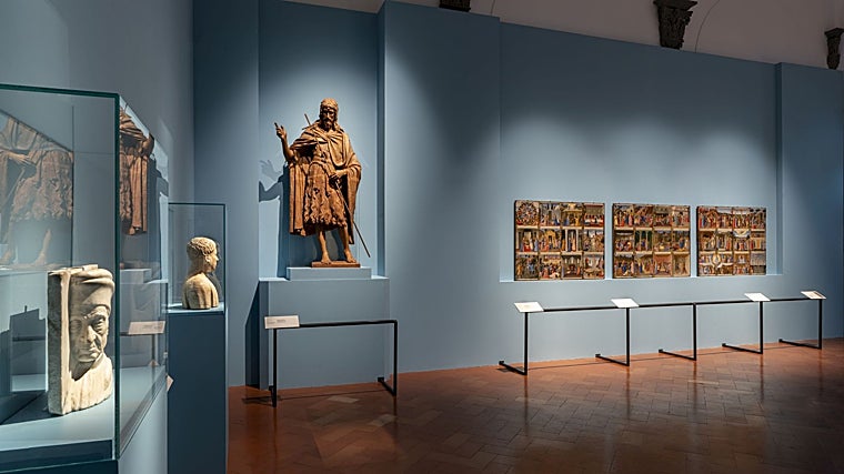 A exposição, parte da qual se mostra nesta fotografia, permanecerá aberta até 25 de janeiro de 2026.