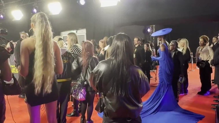 Alfombra roja de los premios europeos MTV en Mánchester