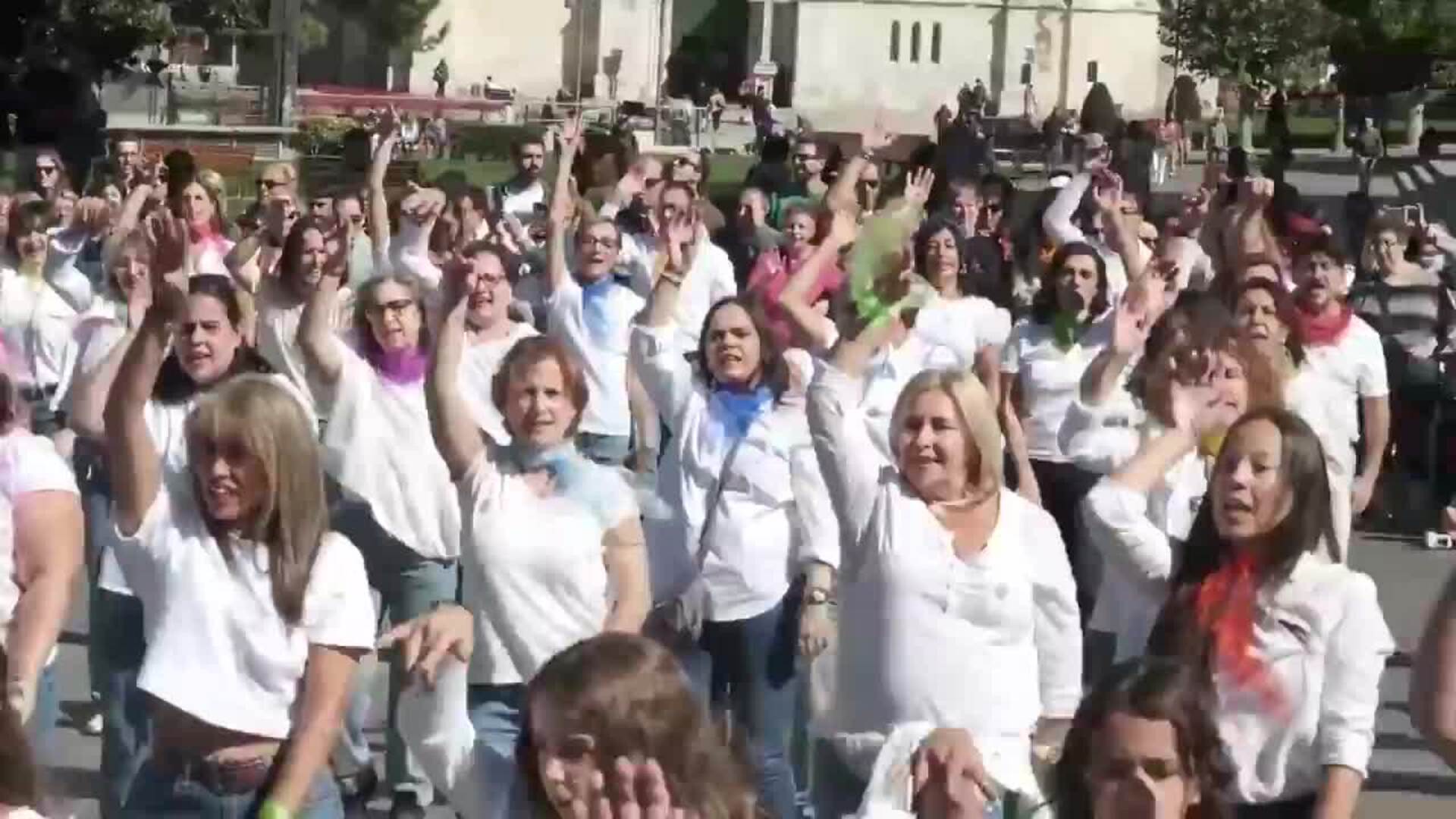 &#039;La chica ye-yé&#039; revive en Valladolid con un &#039;flashmob&#039; homenaje a Concha Velasco