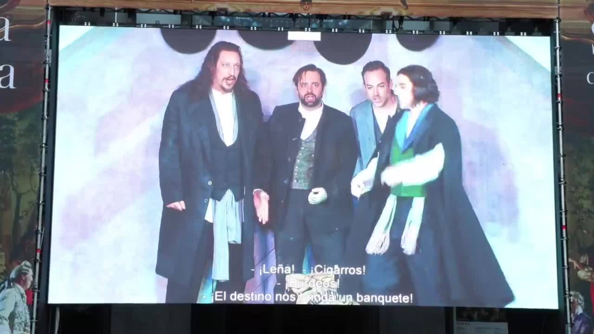 El Teatro Real emite &#039;La bohème&#039; en la Plaza de Isabel II por la Semana de la Ópera