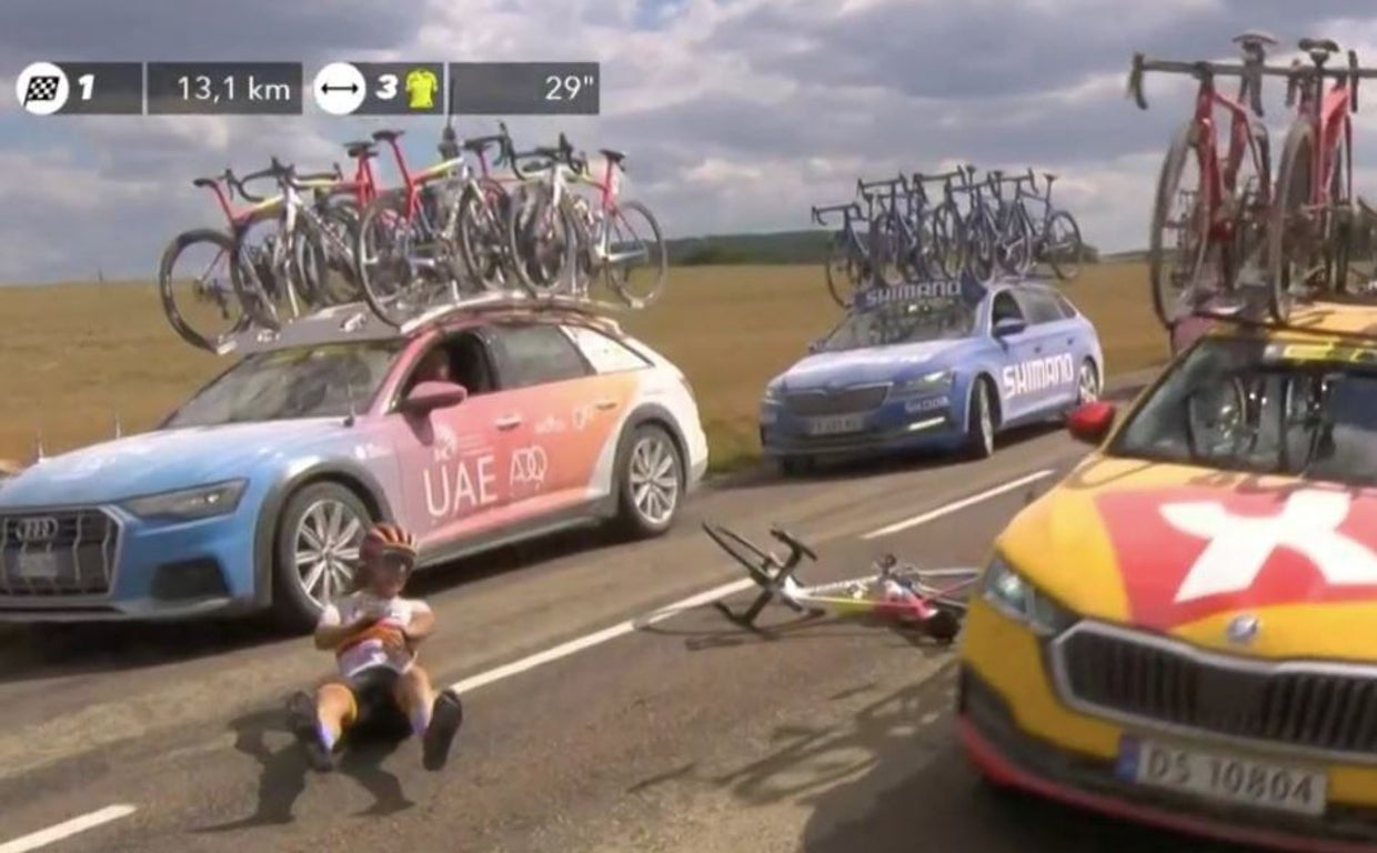 Mavi García, tras ser atropellada por su coche de equipo