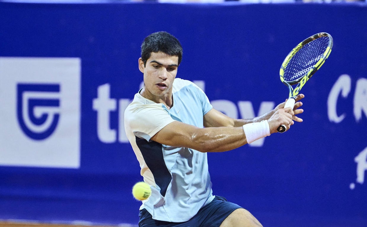 Alcaraz, en el torneo de Umag