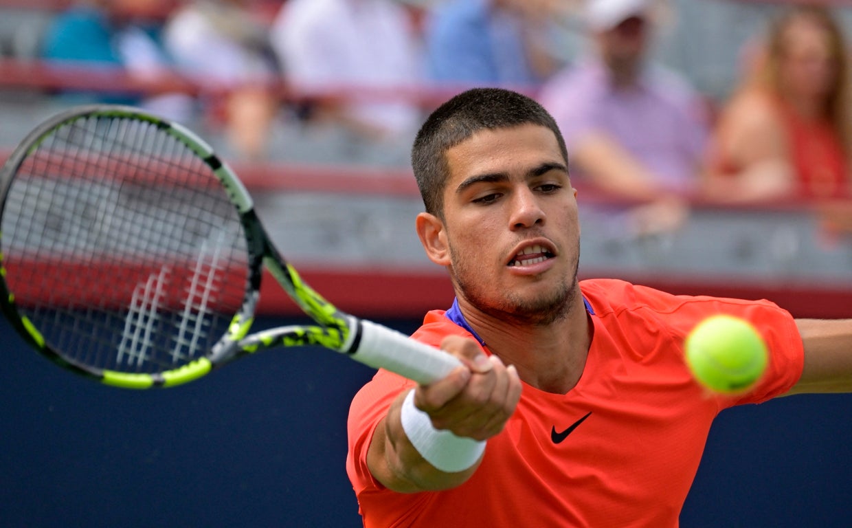 Alcaraz, en su debut en el Masters 1.000 de Montreal