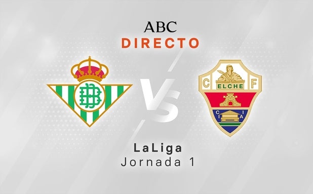 Betis - Elche, estadísticas del partido