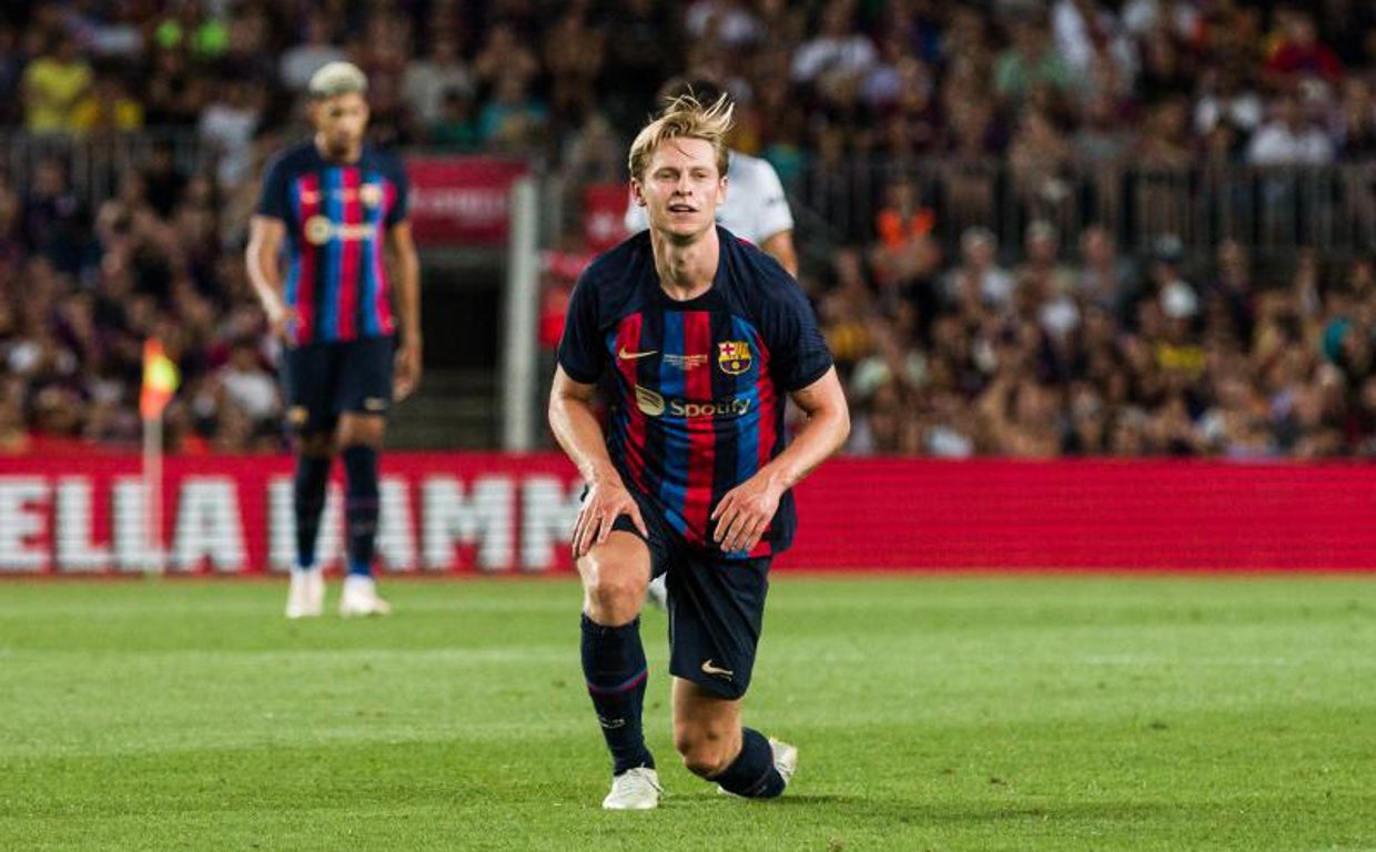 Frenkie de Jong, durante la disputa del Gamper