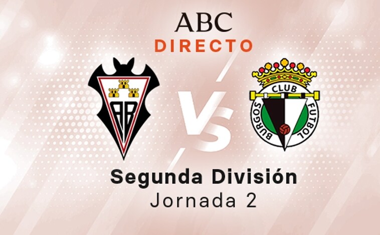 Albacete - Burgos en directo hoy: partido de la Liga SmartBank, jornada 2