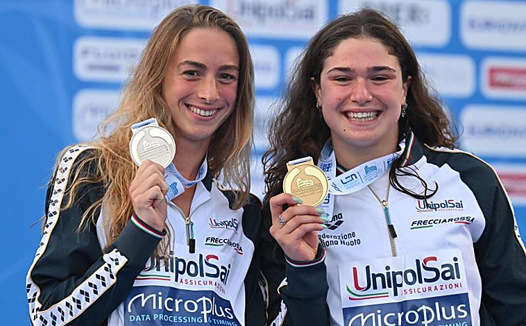 Imagen principal - Las estrellas italianas en los europeos de natación